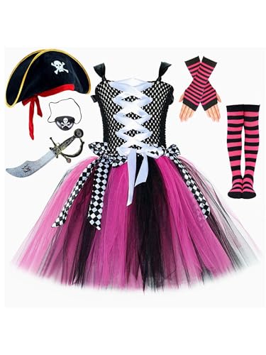 iiniim Mädchen Piraten Kleid Ärmellos Prinzessin Kleid Mit Hut Zubehör Kinder Piraten Kostüm Halloween Karneval Faschingskostüm Rose 104-110 iiniim Mädchen Piraten Kleid Ärmellos Prinzessin Kleid Mit Hut Zubehör Kinder Piraten Kostüm Halloween Karneval Faschingskostüm Rose 104-110 von iiniim