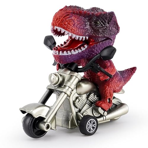 Dinosaurier-Auto-Spielzeug für Kinder Spaß Dinosaurier-Themen-Motorrad-Pullback-Spielzeug für pädagogisches Spiel Dinosaurier-Spiele Monster-Trucks von ikappy