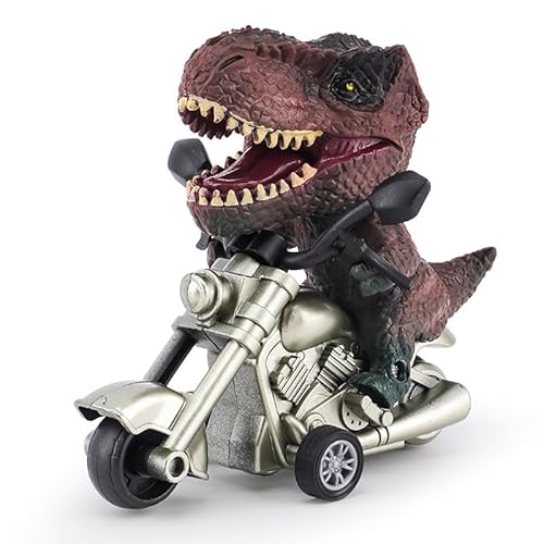 Dinosaurier-Auto-Spielzeug für Kinder Spaß Dinosaurier-Themen-Motorrad-Pullback-Spielzeug für pädagogisches Spiel Dinosaurier-Spiele Monster-Trucks von ikappy