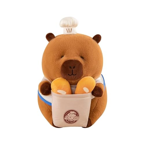 ikappy 12 inchCapybara Plüsch Tier weiches und Flauschiges gefülltes Tier umarmen Geschenke für Jungen und Mädchen Weich Braun Capybara Plushie von ikappy