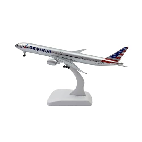 ikappy Boeing 777 AA Airlines 1/300 Diecast Metall Flugzeug Modell (7,87 Zoll lang) Kreative Legierung mit Fahrwerk Toll für Kinder Kollektion von ikappy