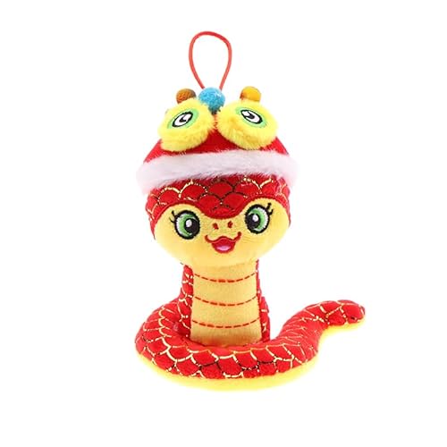 ikappy Snake Zodiac Plüsch Tier Schlüssel anhänger Cartoon Maskottchen gefüllte Puppe weich gefüllter Anhänger Zodiac Maskottchen Stofftier von ikappy