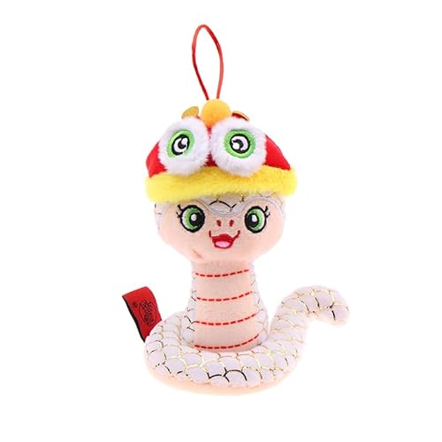 ikappy Snake Zodiac Plüsch Tier Schlüssel anhänger Cartoon Maskottchen gefüllte Puppe weich gefüllter Anhänger Zodiac Maskottchen Stofftier von ikappy