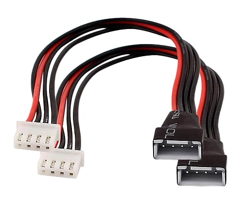 2X Stück JST-XH 3S Balancer-Kabel 20 cm 22 AWG Stecker Buchse LiPo Akku Ladegerät Verlängerung Adapter Silikonkabel von ikarex-shop