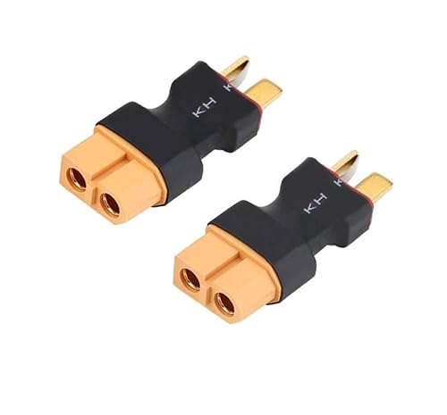 2X Stück Set Adapter XT60 Buchse auf T Plug Stecker für Lipo Akku Battery RC Ladegerät männlich weiblich von ikarex-shop