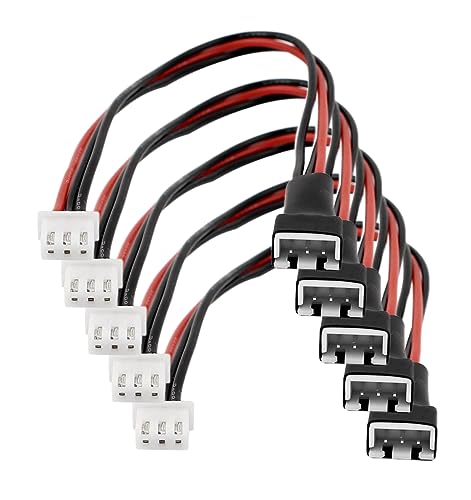 5 Stück JST-XH 2S Balancer-Kabel 200 mm Stecker Buchse LiPo Akku Ladegerät Verlängerungskabel 22AWG Adapter von ikarex-shop