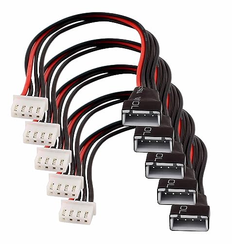 5X Stück JST-XH 3S Balancer-Kabel 20 cm Stecker Buchse LiPo Akku Ladegerät Verlängerung Adapter Silikonkabel 22AWG von ikarex-shop