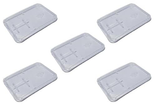 ikarex-shop 5 Stück Schutzhülle für SD Speicherkarte (Für SD+Micro SD (Extra Flach)) von ikarex-shop