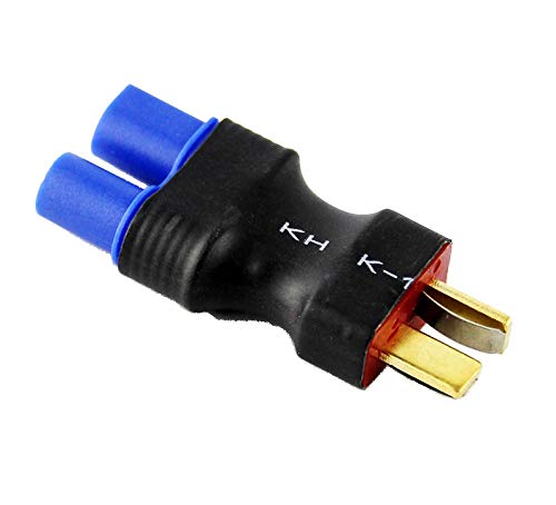 ikarex-shop Adapterkabel EC3 Buchse auf T Plug Stecker RC Adapter Lipo Akku Verbindung 3,5mm Goldstecker Dean von ikarex-shop