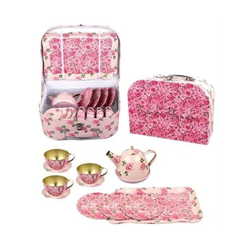 Magni - Tea Set in Suitcases with Flowers (3903) von imagetoys