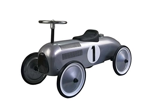 Unbekannt Magni Rutschauto Tretauto Rutscher Kinderfahrzeug aus Metall Racer grau von imagetoys