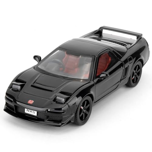 1/32 Honda First Generation NXS Modellauto, Spielzeugauto aus Aluminiumdruckguss, Spielzeugmodellauto zum Sammeln, Geschenk für Kinder, Spielzeugauto mit Sound, Licht und Pull Back Funkt（schwarz） von imtfzct