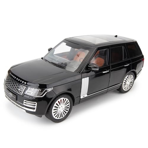 imtfzct 1/18 Range Rover Auto Modell, Zinklegierung zurückziehen Spielzeugauto aus Druckguss mit Sound und Licht, SUV Crossover, Kinder Spielzeugauto, Geschenke für Jungen und Mädchen （schwarz） von imtfzct