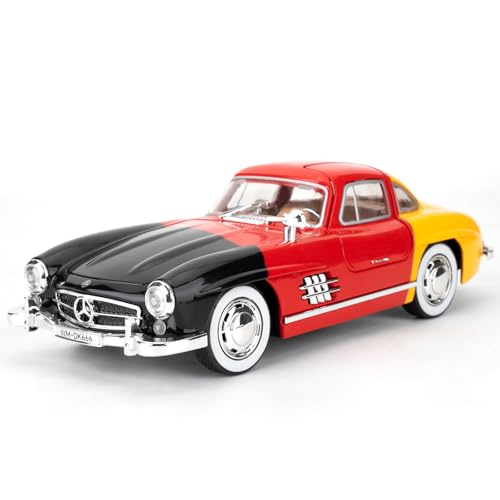 imtfzct 1/22 Mercedes Benz 300sl Modellauto, Sound- und Licht-Spielzeugauto mit Pull Back Funktion, Sammlermodell aus Leichtmetall, Geschenk für Kinder (Farbe imtfzct 1/22 Mercedes Benz 300sl Modellauto, Sound- und Licht-Spielzeugauto mit Pull Back Funktion, Sammlermodell aus Leichtmetall, Geschenk für Kinder (Farbe von imtfzct