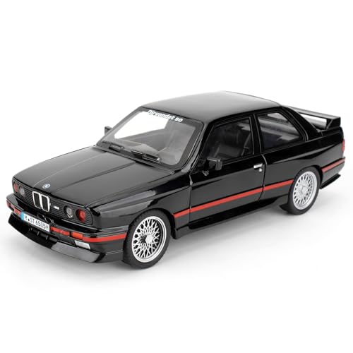 imtfzct 1/24 BMW M3 Modellauto, Spielzeugauto aus Aluminiumdruckguss, Spielzeugmodellauto zum Sammeln, Pullback Spielzeugauto mit Sound und Lichtfunktion，Geschenke für Kinder von 3-10 Jahren(schwarz) von imtfzct