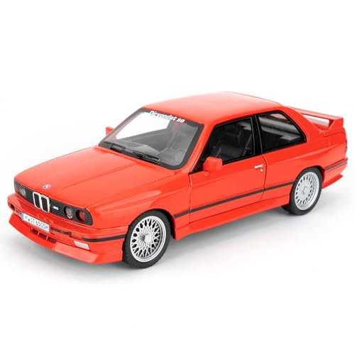 imtfzct 1/24 BMW M3 Modellauto, Spielzeugauto aus Aluminiumdruckguss, Spielzeugmodellauto zum Sammeln, Pullback Spielzeugauto mit Sound und Lichtfunktion，Geschenke für Kinder von 3-10 Jahren(rot) von imtfzct