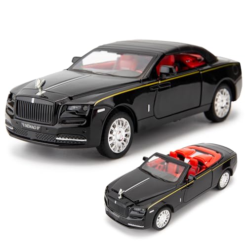 imtfzct 1/32 Rolls-Royce Dawn Modellauto, Legierung Spielzeugauto mit Sound und Lichtfunktionen, Sammlerstück Pull Back Spielzeugauto Geschenk für Kinder Schwarz imtfzct 1/32 Rolls-Royce Dawn Modellauto, Legierung Spielzeugauto mit Sound und Lichtfunktionen, Sammlerstück Pull Back Spielzeugauto Geschenk für Kinder Schwarz von imtfzct
