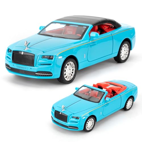 imtfzct 1/32 Rolls-Royce Dawn Modellauto, Legierung Spielzeugauto mit Sound und Lichtfunktionen, Sammlerstück Pull Back Spielzeugauto Geschenk für Kinder blau imtfzct 1/32 Rolls-Royce Dawn Modellauto, Legierung Spielzeugauto mit Sound und Lichtfunktionen, Sammlerstück Pull Back Spielzeugauto Geschenk für Kinder blau von imtfzct