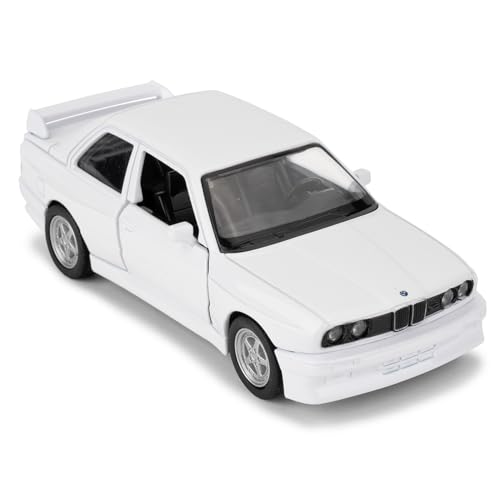 imtfzct 1/36 BMW M3 1987 Casting Auto Modell,Zink Legierung Kinder Spielzeug Auto, Freizeit Auto, Kinder Spielzeug Auto, Geschenk für Jungen und Mädchen(weiß) von imtfzct