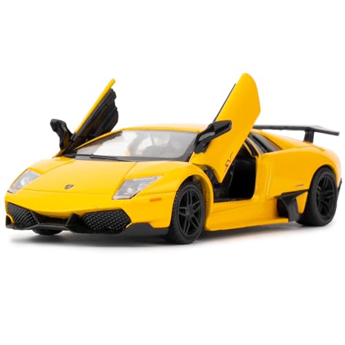 imtfzct 1/36 Lamborghini Fledermäuse LP670-4 Casting Auto Modell,Zink Legierung Kinder Spielzeug Auto, Freizeit Auto, Kinder Spielzeug Auto, Geschenk für Jungen und Mädchen(Gelb) von imtfzct