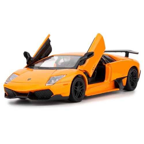 imtfzct 1/36 Lamborghini Fledermäuse LP670-4 Casting Auto Modell,Zink Legierung Kinder Spielzeug Auto, Freizeit Auto, Kinder Spielzeug Auto, Geschenk für Jungen und Mädchen(orange) von imtfzct