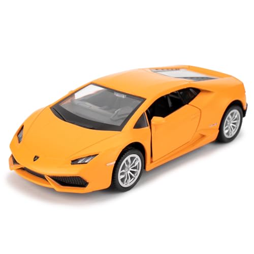 imtfzct 1/36 Lamborghini Huracan LP610-4 Modellauto, Spielzeugauto aus legiertem Stahl mit Rückzugsfunktion, Autogeschenke für Jungen und Mädchen (orange) von imtfzct