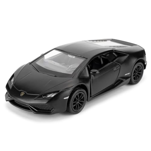 imtfzct 1/36 Lamborghini Huracan LP610-4 Modellauto, Spielzeugauto aus legiertem Stahl mit Rückzugsfunktion, Autogeschenke für Jungen und Mädchen (schwarz) von imtfzct