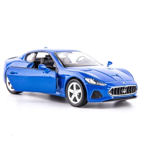 imtfzct 1/36 Maßstab Maserati GT Casting Car Model, Zinklegierung Spielzeugauto für Kinder, Pull Back Fahrzeuge Spielzeugauto für Kleinkinder Kinder Jungen Mädchen Geschenk (blau von imtfzct