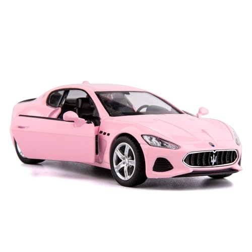 imtfzct 1/36 Maßstab Maserati GT Casting Car Model, Zinklegierung Spielzeugauto für Kinder, Pull Back Fahrzeuge Spielzeugauto für Kleinkinder Kinder Jungen Mädchen Geschenk (rosa von imtfzct