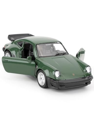 imtfzct 1/36 Porsche 911 Trubo Alu-Modellauto, Spielzeugauto mit Einfahrfunktion, Modellspielzeug zum Sammeln und Dekorieren, Auto-Geschenke für Jungen und Mädchen (grün) von imtfzct