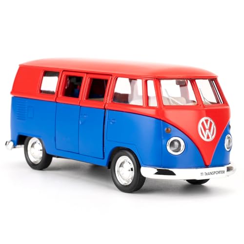 imtfzct 1/36 Volkswagen Bus Spielzeugauto, Alu-Modellauto, Spielzeugauto mit Pull Back Funktion, geeignet für Sammlung von Modellautos, Geschenke für Kinder von imtfzct