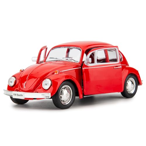 imtfzct 1/36 Volkswagen Käfer (VW Beetle) Casting Auto Modell, Zinklegierung Spielzeug Auto für Kinder, Zurückziehen Fahrzeuge Spielzeug LKW für Kleinkinder Kinder Jungen Mädchen Geschenk von imtfzct