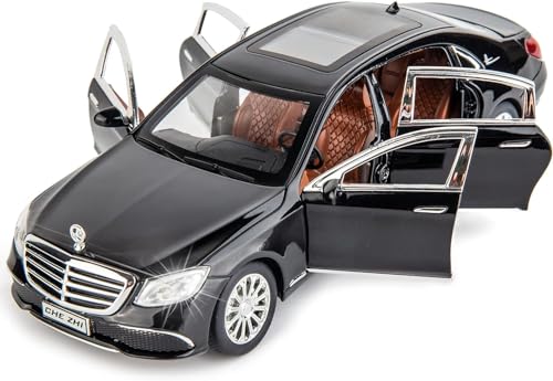 imtfzct 1:24 Benz E300 Spielzeugauto,Legierung Druckguss Heckaufzug Auto Modell mit Lichtern und Sound Spielzeugauto, geeignet für Sammlung, Geschenk für Jungen, Mädchen Dekoration Spielzeug (Schwarz) von imtfzct