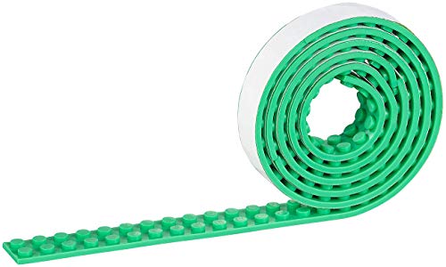 infactory Block Tape: Selbstklebendes Spielbaustein-Tape für gängige Systeme, 1 m, grün (Spielbausteintapes, Spielbaustein-Bänder, Mitbringsel) von infactory