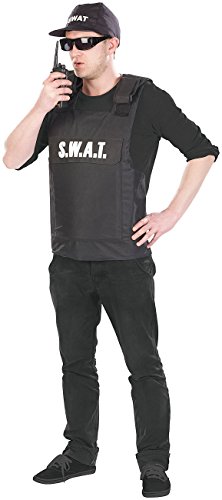 infactory Faschingskostüme: Faschings-Kostüm S.W.A.T., 2-teilig, Einheitsgröße (Herren-Kostüm für Fasching, Overall-Kostüm, Karneval) von infactory