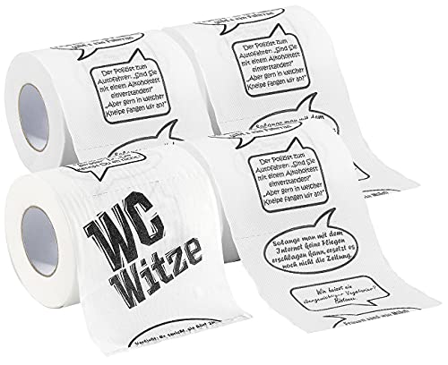 infactory Klopapier Witze: 1 Rolle, 2-lagig (Lustiges Klopapier) von infactory