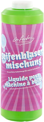 infactory Seifenblasenfluid: Mischung für bunte Seifenblasen, 1 Liter (Seifenblasen-Flüssigkeit, Seifenblasen Nachfüll, Geburtstag) von infactory