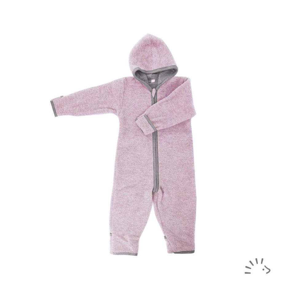 iobio Overall aus Wollfleece mit Reißverschluss - Hellrosa 74 / 80 iobio Overall aus Wollfleece mit Reißverschluss - Hellrosa 74 / 80 von iobio