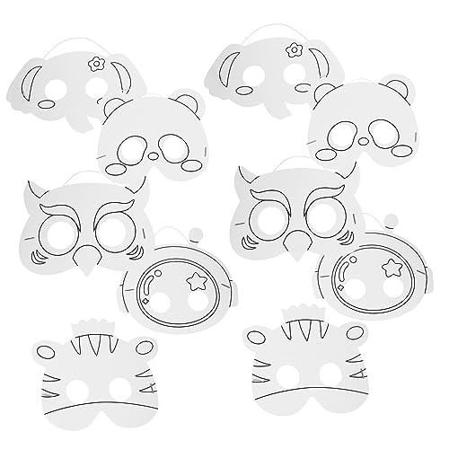 iplusmile 10 Stück Papiermasken Partymasken Masken Partygeschenke Einschließlich DIY Unbemalte Maskerade Blanke Cosplay Farbe Einfarbige Maskerade Hand Halloween Maske Blanke iplusmile 10 Stück Papiermasken Partymasken Masken Partygeschenke Einschließlich DIY Unbemalte Maskerade Blanke Cosplay Farbe Einfarbige Maskerade Hand Halloween Maske Blanke von iplusmile