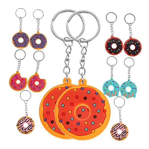 iplusmile 12 Stück Donut Schlüsselanhänger aus Weichem PVC Langlebiger Cartoon Schlüsselring Anhänger Bunte Süße Donuts Partygeschenke Taschen und Rucksackdeko Geschenkidee für Erwachsene iplusmile 12 Stück Donut Schlüsselanhänger aus Weichem PVC Langlebiger Cartoon Schlüsselring Anhänger Bunte Süße Donuts Partygeschenke Taschen und Rucksackdeko Geschenkidee für Erwachsene von iplusmile