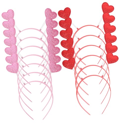 iplusmile 12 Stück Teiliges Herzförmiges Stirnband Rote und Pinke Mädchen Haarreife Leichtes Party Headwear Wiederverwendbarer Karneval Kopfschmuck für Valentinstag und Festliche Anlässe iplusmile 12 Stück Teiliges Herzförmiges Stirnband Rote und Pinke Mädchen Haarreife Leichtes Party Headwear Wiederverwendbarer Karneval Kopfschmuck für Valentinstag und Festliche Anlässe von iplusmile