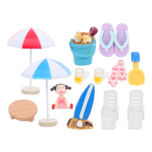 iplusmile 13 Stück Teiliges Stranddekor Set Realistische Resin und Kunststoff Miniaturdekorationen für Puppenhaus Garten Sandkasten und DIY Vielseitig Einsetzbar für Kreative iplusmile 13 Stück Teiliges Stranddekor Set Realistische Resin und Kunststoff Miniaturdekorationen für Puppenhaus Garten Sandkasten und DIY Vielseitig Einsetzbar für Kreative von iplusmile