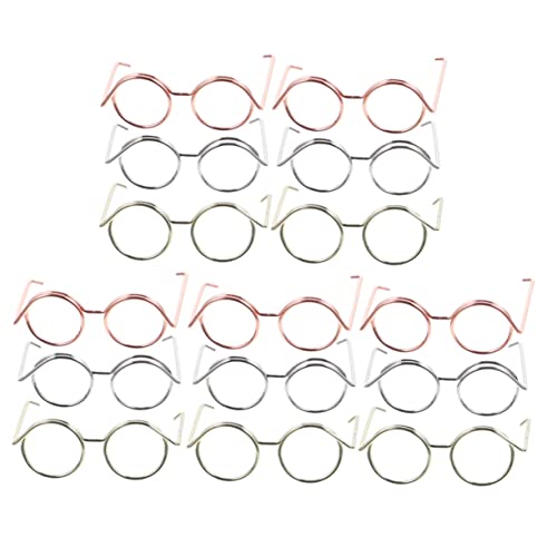 iplusmile 15Stücke Teiliges Puppenbrillen aus Metall Leicht und Langlebig Brillenrahmen für Puppen für Puppenbekleidungszubehör Roségold iplusmile 15Stücke Teiliges Puppenbrillen aus Metall Leicht und Langlebig Brillenrahmen für Puppen für Puppenbekleidungszubehör Roségold von iplusmile