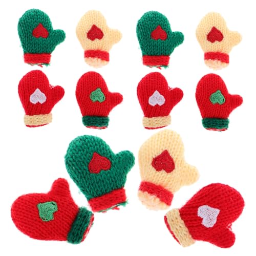 iplusmile 16 Stück Teiliges Miniatur Strickhandschuhe Bunte DIY Handschuhe für Puppenhaus Kleine Handgefertigte Weihnachtsornamente in Rot Grün für Bastel und Dekorationszwecke iplusmile 16 Stück Teiliges Miniatur Strickhandschuhe Bunte DIY Handschuhe für Puppenhaus Kleine Handgefertigte Weihnachtsornamente in Rot Grün für Bastel und Dekorationszwecke von iplusmile