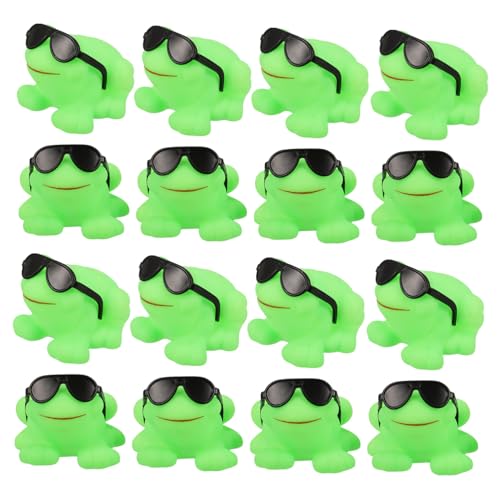 iplusmile 16 Stück Teiliges Schwimmender Frosch Badespielzeuge aus Kunststoff mit Sonnenbrille und Geräuschfunktion Wasserdichtes Wasserspielzeug für Badewanne Badespaß für Kleinkinder iplusmile 16 Stück Teiliges Schwimmender Frosch Badespielzeuge aus Kunststoff mit Sonnenbrille und Geräuschfunktion Wasserdichtes Wasserspielzeug für Badewanne Badespaß für Kleinkinder von iplusmile