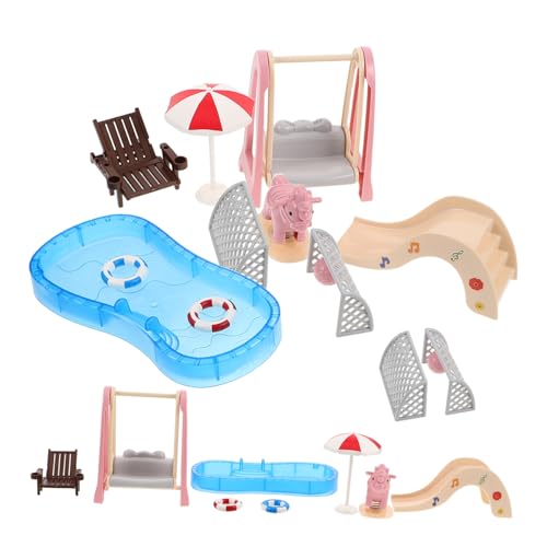 iplusmile 2 Sätze Miniatur Puppenhaus Schwimmbad Set mit Liegestuhl und Poolspielzeug Vielseitiges Deko Möbel Bausatz für Kinderfreundliches Sicheres und Dekorative Puppenhaus Ausstattung iplusmile 2 Sätze Miniatur Puppenhaus Schwimmbad Set mit Liegestuhl und Poolspielzeug Vielseitiges Deko Möbel Bausatz für Kinderfreundliches Sicheres und Dekorative Puppenhaus Ausstattung von iplusmile