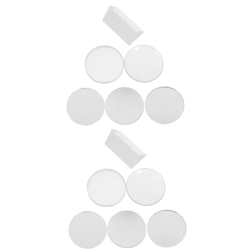 iplusmile 2 Sätze Optische Linse Wissenschaft x-Würfel-Prisma Mikroskop für Fernglas für Lupe Glaslinse teleskopzubehör Physikalisch-optisches Experiment konvexe Linse Transparent von iplusmile