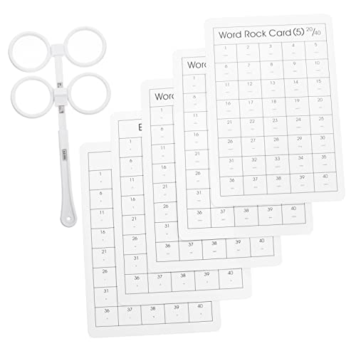 iplusmile 2 Sätze Trainingsbrillen Amblyopie-test Optometrie-flips Optisches Flipper-tool Optische Flip-linse Optometrie Optischer Flipper Optometrie Pupillendistanz Lineal Plastik von iplusmile