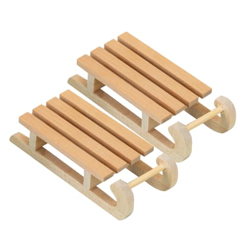 iplusmile 2 Stück Puppenhaus Weihnachtsdeko Holzschlitten DIY Miniatur Schlitten Modell für Mini Haus Bastelset Langlebig Glatt für Kreative Weihnachtsdekoration iplusmile 2 Stück Puppenhaus Weihnachtsdeko Holzschlitten DIY Miniatur Schlitten Modell für Mini Haus Bastelset Langlebig Glatt für Kreative Weihnachtsdekoration von iplusmile