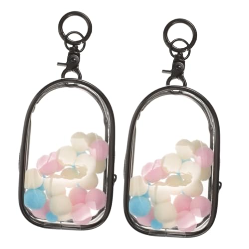 iplusmile 2 Stück Transparente Staubdichte Mini Figuren Aufbewahrungstasche mit Schlüsselanhänger Tragbare Display Tasche für Puppen und Sammelfiguren Flauschigem Anhänger für Unterwegs und iplusmile 2 Stück Transparente Staubdichte Mini Figuren Aufbewahrungstasche mit Schlüsselanhänger Tragbare Display Tasche für Puppen und Sammelfiguren Flauschigem Anhänger für Unterwegs und von iplusmile